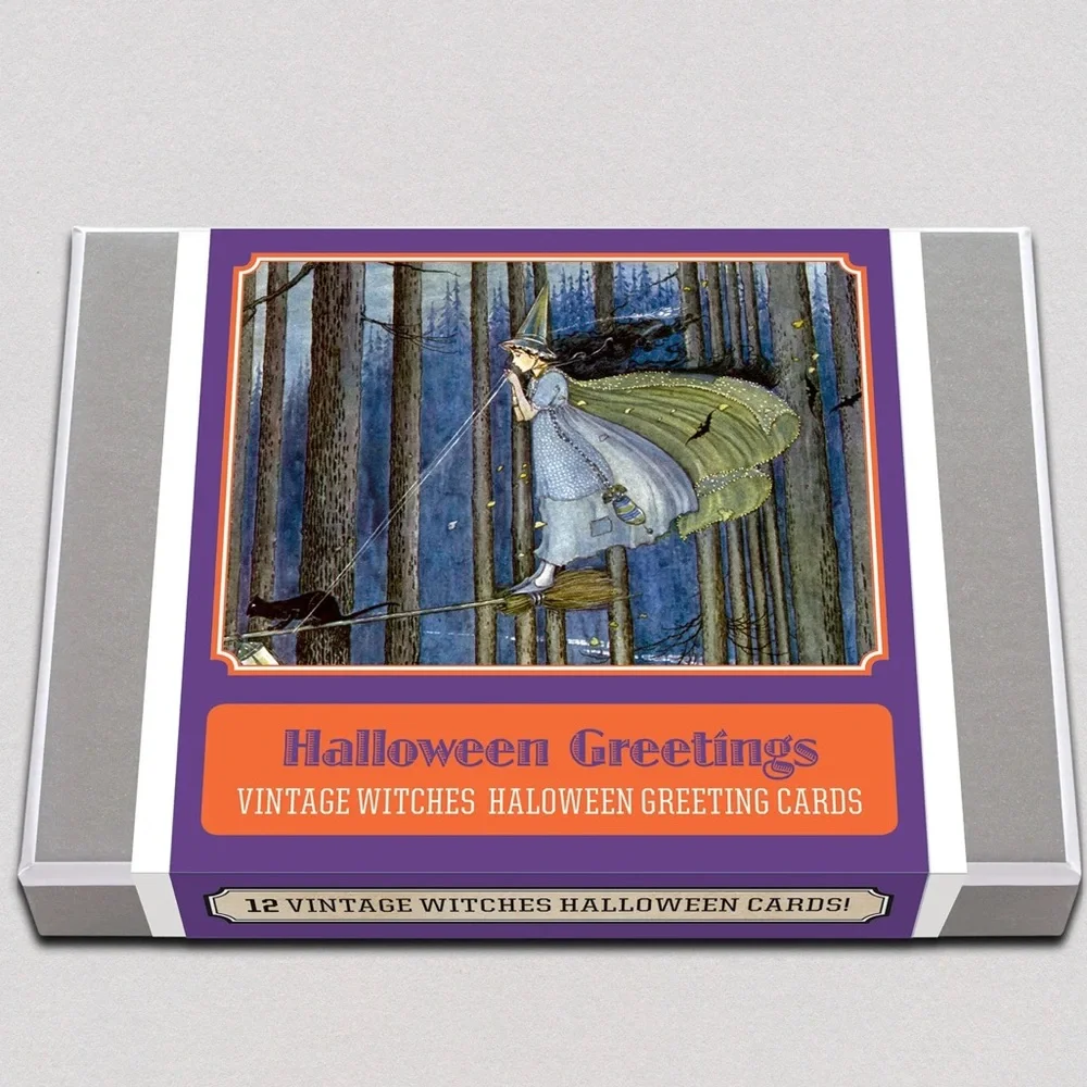 Laughing Elephant brand!  Halloween Greetings cards box set! Brand New!